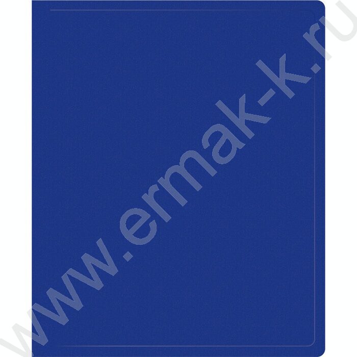 Папка 2 кольца 30мм  синяя /пластик 0,5мм | Фото 1