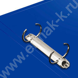 Папка 2 кольца 30мм  синяя /пластик 0,5мм | Фото 2