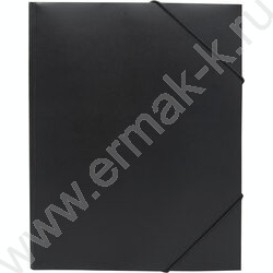 Папка на резинках 15мм черная /пластик 0,5мм | Фото 1