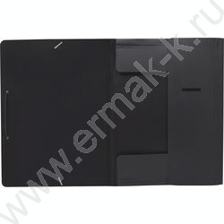 Папка на резинках 15мм черная /пластик 0,5мм | Фото 3