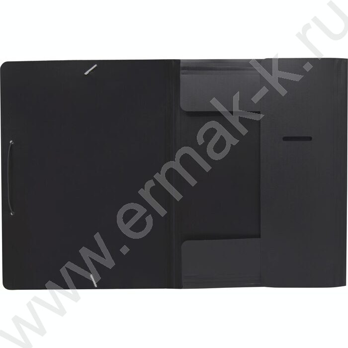 Папка на резинках 15мм черная /пластик 0,5мм | Фото 3