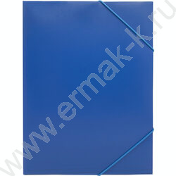 Папка на резинках 15мм синяя /пластик 0,5мм | Фото 1