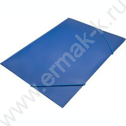 Папка на резинках 15мм синяя /пластик 0,5мм | Фото 2