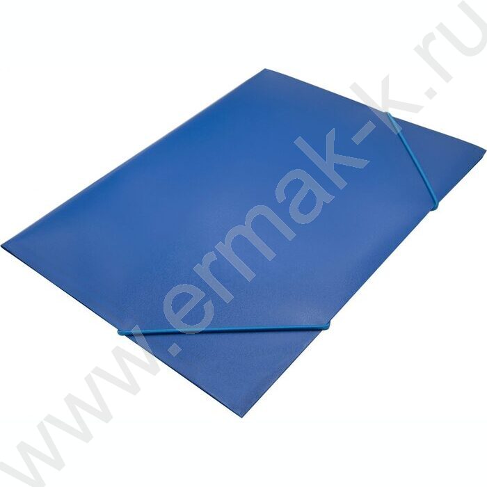 Папка на резинках 15мм синяя /пластик 0,5мм | Фото 2