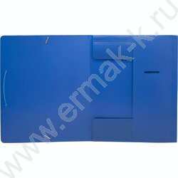 Папка на резинках 15мм синяя /пластик 0,5мм | Фото 3