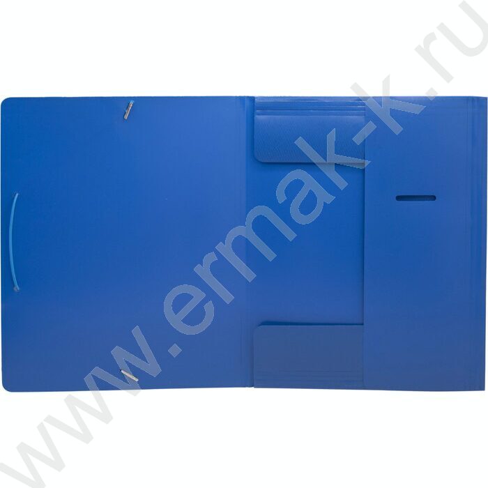 Папка на резинках 15мм синяя /пластик 0,5мм | Фото 3