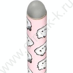 Ручка гелевая Пиши-Стирай 0,5мм синяя Котики на розовом/покрытие софт-тач ассорти/ | Фото 3