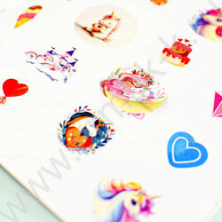 Книжка-раскраска А5 с наклейками Единороги | Фото 4