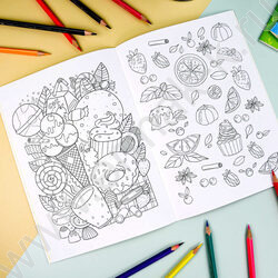 Книжка-раскраска А5 с наклейками Единороги | Фото 5