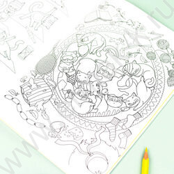 Книжка-раскраска А5 с наклейками Коты | Фото 7