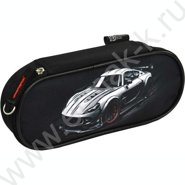 Пенал школьный микрофибра на ПВХ-основе молния "Пит-стоп" | Фото 1