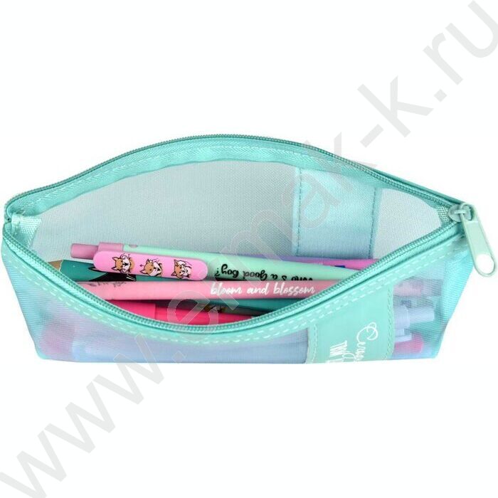 Пенал школьный искусственная кожа,нейлон молния "Твой день" шелкография | Фото 5