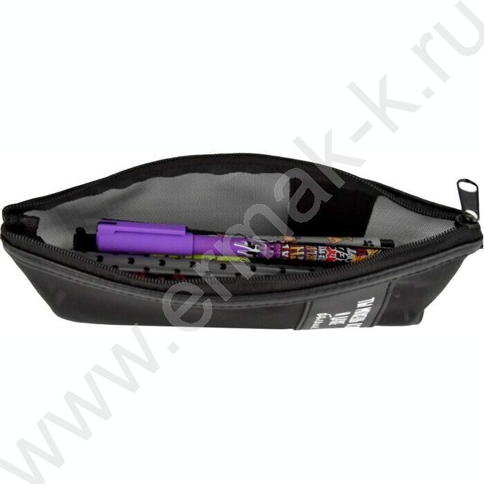 Пенал школьный искусственная кожа,нейлон молния "Ты можешь все" шелкография | Фото 5