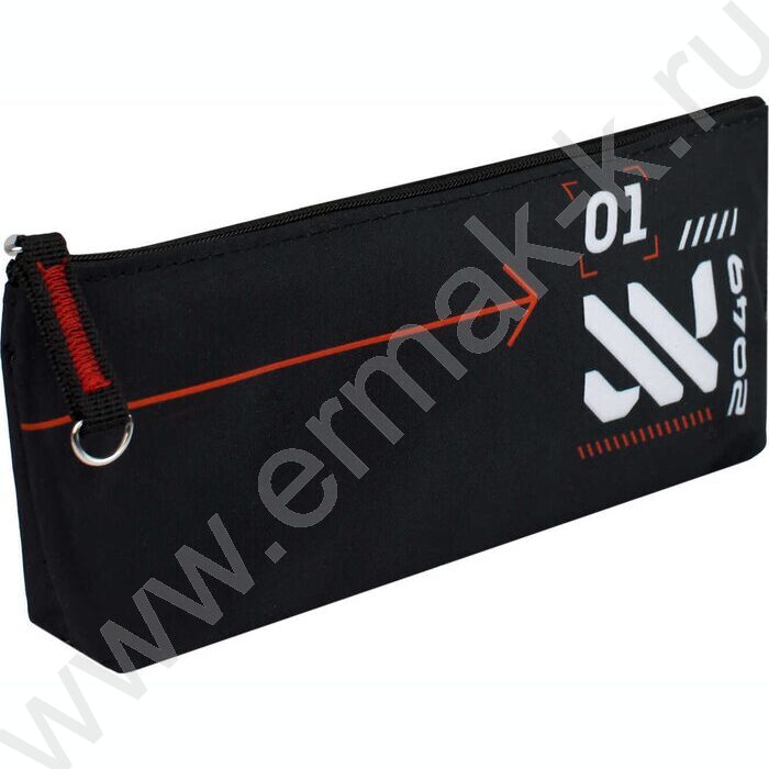 Пенал школьный микрофибра на ПВХ-основе молния "Техно" | Фото 1