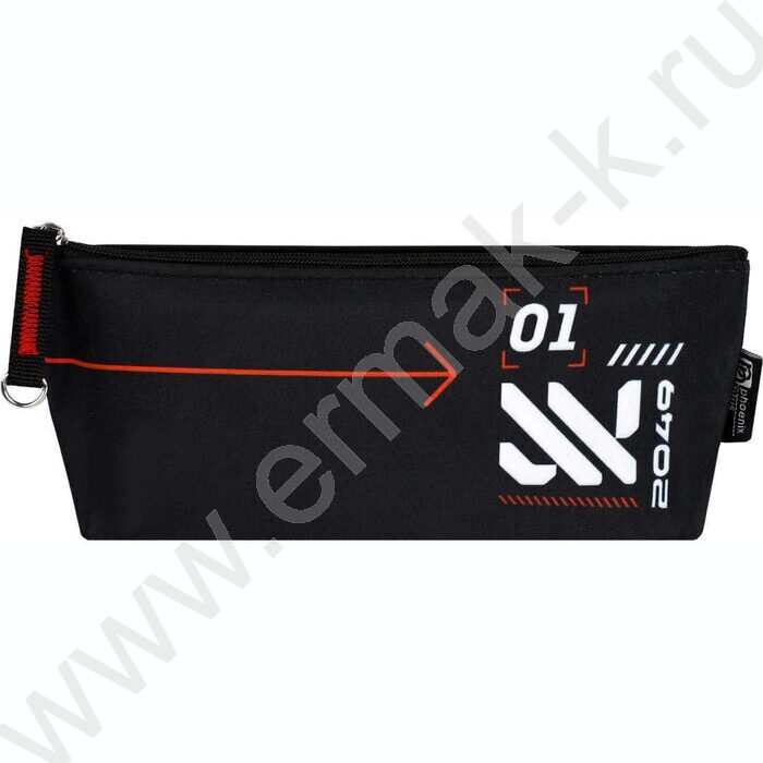 Пенал школьный микрофибра на ПВХ-основе молния "Техно" | Фото 2