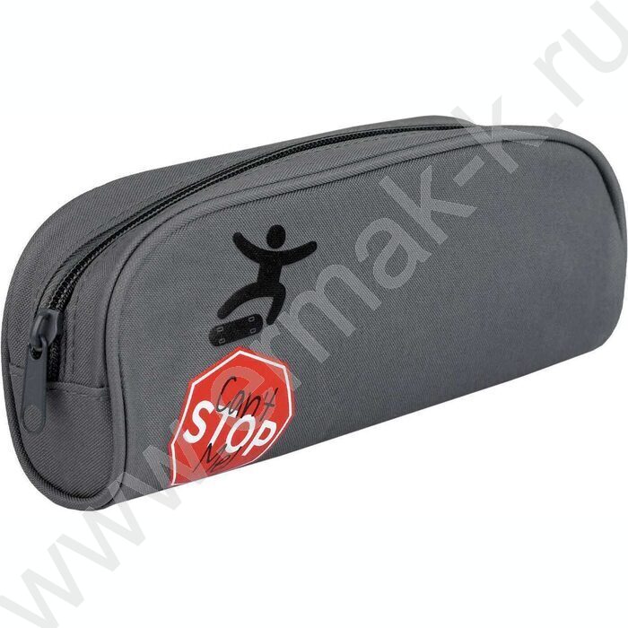 Пенал школьный полиэстер молния "Меня не остановить" шелкография | Фото 1