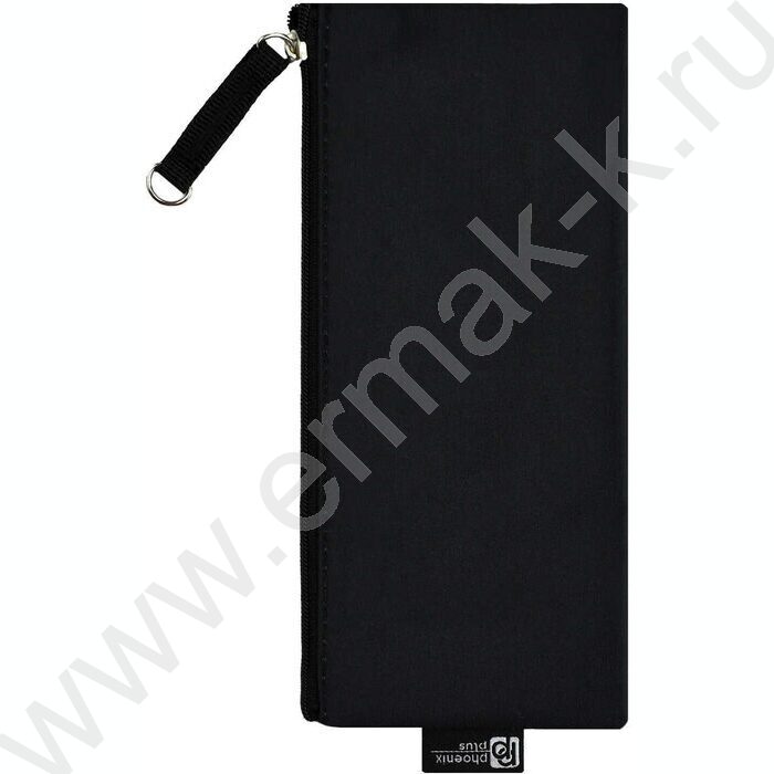 Пенал школьный микрофибра на ПВХ-основе молния "Брюнетка с собачкой" | Фото 2