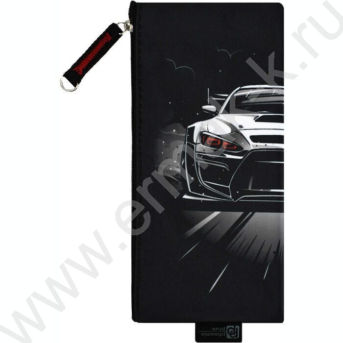 Пенал школьный микрофибра на ПВХ-основе молния "Финиш" | Фото 2