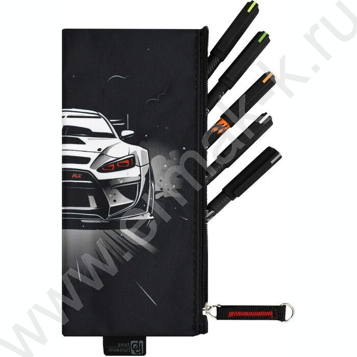 Пенал школьный микрофибра на ПВХ-основе молния "Финиш" | Фото 4