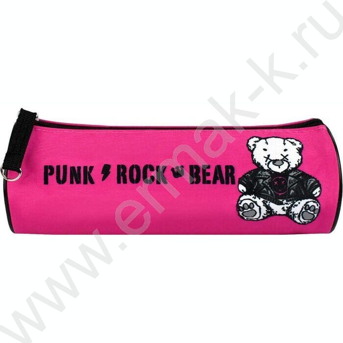 Пенал школьный микрофибра на ПВХ-основе молния "Плюшевый мишка" | Фото 2