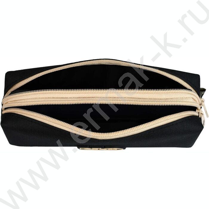 Пенал школьный полиэстер,резиновая нашивка молния "Нет зубрёжке! черный" | Фото 4