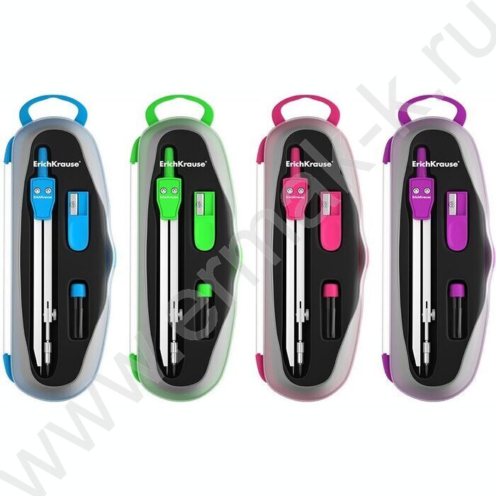 Готовальня  3предм Neon, пенал /ассорти | Фото 1