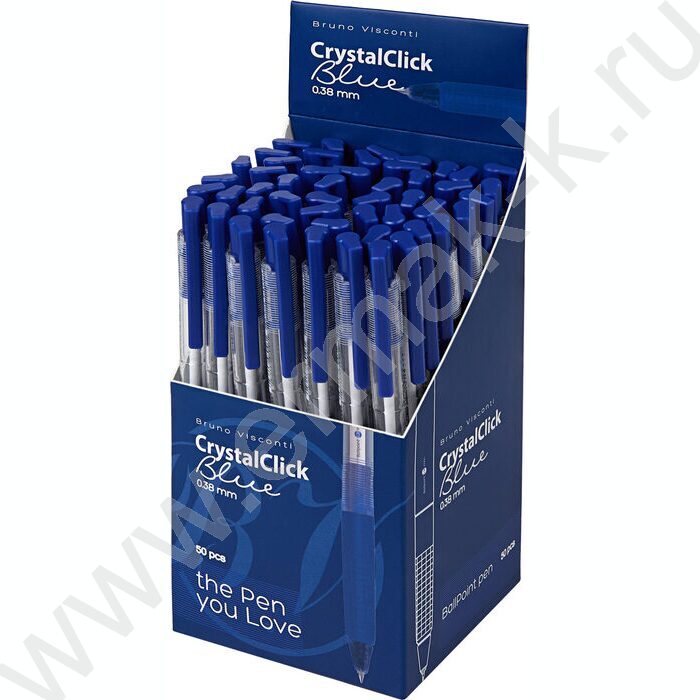 Ручка шар авт CrystalClick синяя 0,38мм | Фото 3
