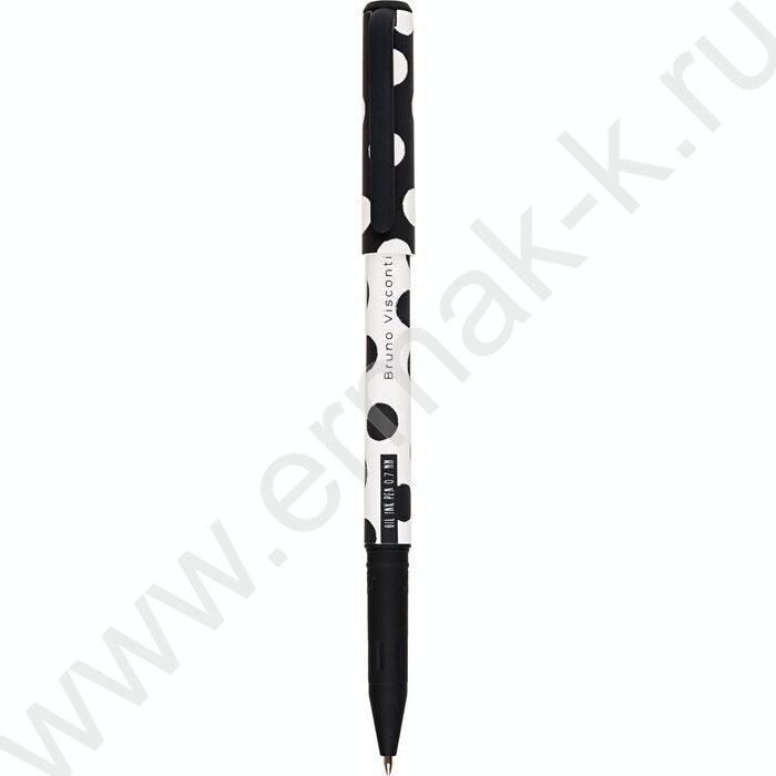 Ручка шар на масл.основе 0,7мм синяя PrimeWrite. Black&White | Фото 1