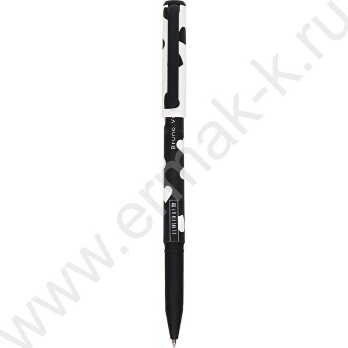 Ручка шар на масл.основе 0,7мм синяя PrimeWrite. Black&White | Фото 3