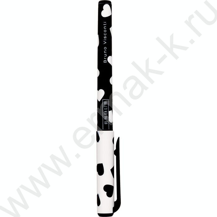 Ручка шар на масл.основе 0,7мм синяя PrimeWrite. Black&White | Фото 4