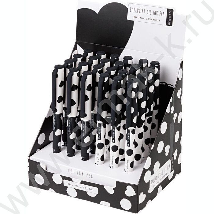 Ручка шар на масл.основе 0,7мм синяя PrimeWrite. Black&White | Фото 5