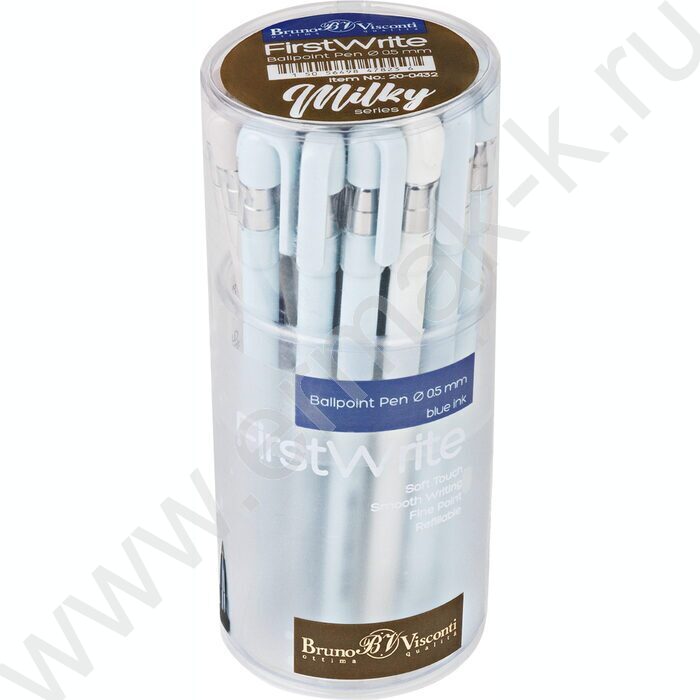 Ручка шар FirstWrite. Milky синяя 0,5мм | Фото 5