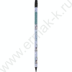 Карандаш пластиковый  с ластиком  HB Kids Color. Енот | Фото 1