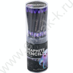 Карандаш пластиковый  с ластиком  HB Black Excellence. Octopus | Фото 3