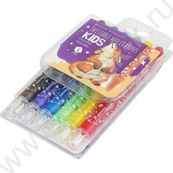 Мелки восковые  6цв KIDS.Лисёнок в пл.корпусе выкручивающиеся | Фото 3