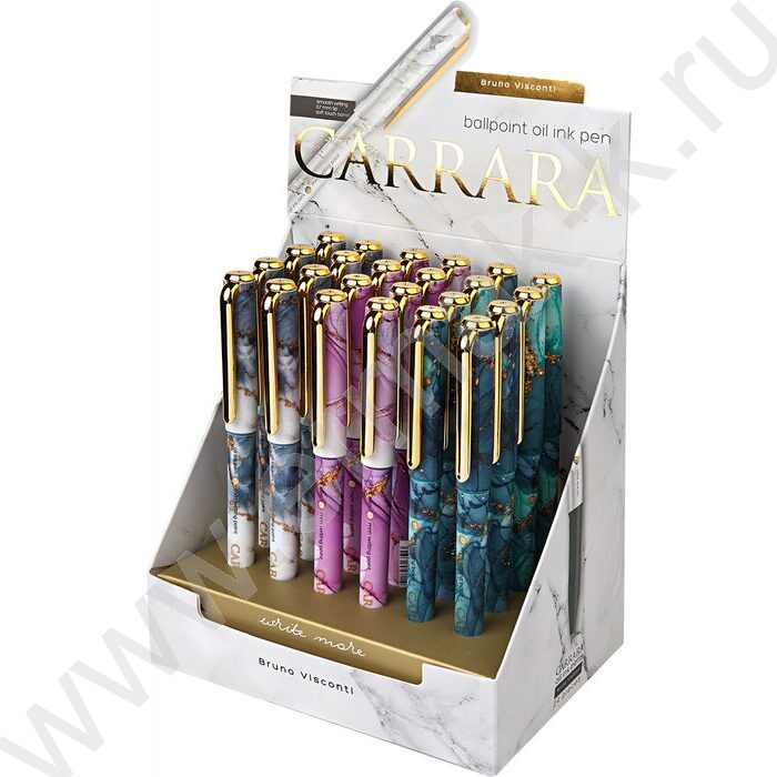 Ручка шар на масл.основе 0,7мм синяя Carrara.Bright | Фото 4