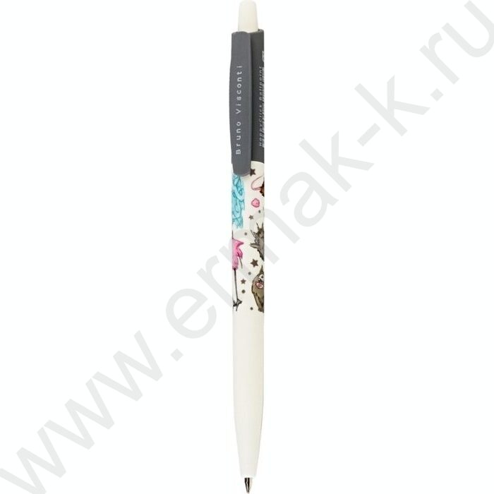 Ручка шар авт HappyClick. Монстрики синяя 0,5мм | Фото 1