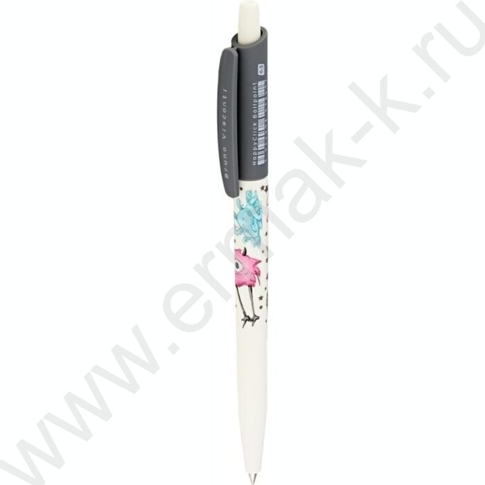 Ручка шар авт HappyClick. Монстрики синяя 0,5мм | Фото 2