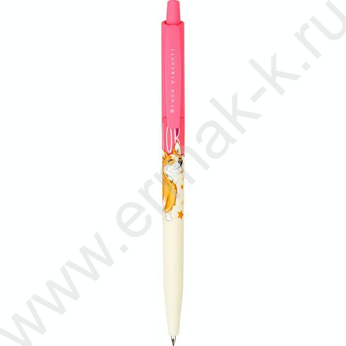 Ручка шар авт HappyClick. FunColor.Корги синяя 0,5мм | Фото 1