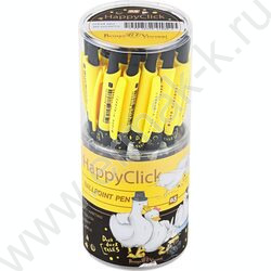 Ручка шар авт HappyClick. Гуси синяя 0,5мм | Фото 4