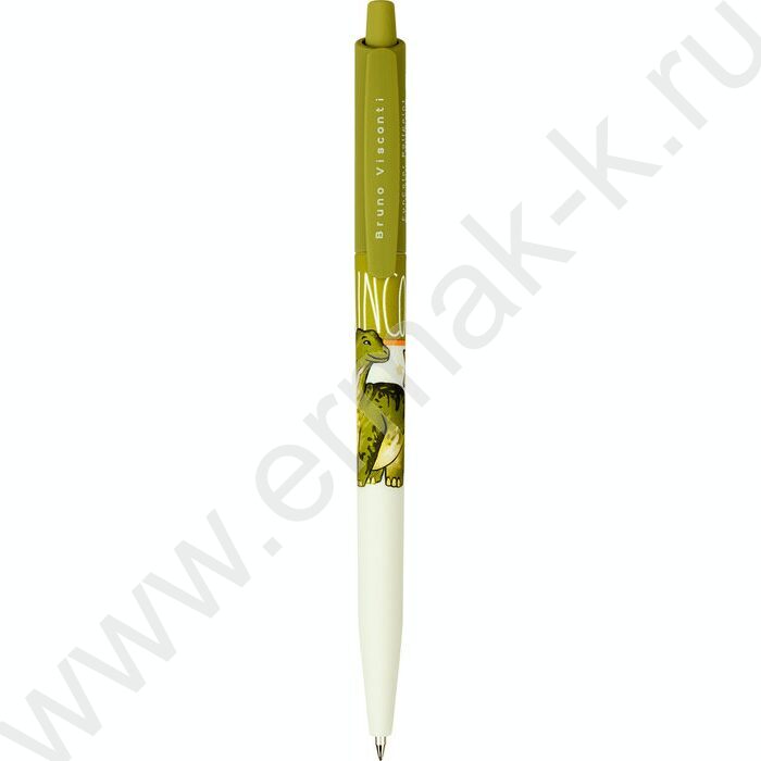 Ручка шар авт HappyClick. FunColor.Динозавр синяя 0,5мм | Фото 1