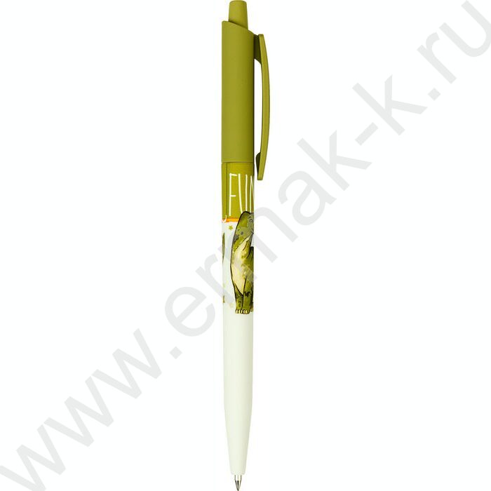 Ручка шар авт HappyClick. FunColor.Динозавр синяя 0,5мм | Фото 2