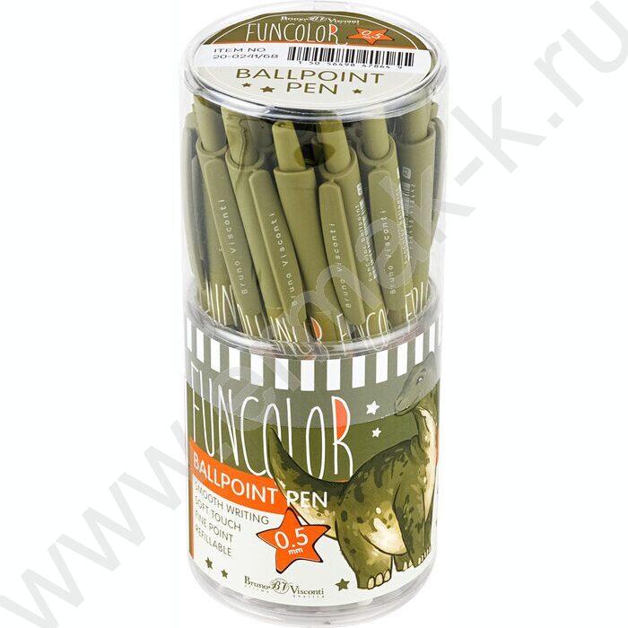 Ручка шар авт HappyClick. FunColor.Динозавр синяя 0,5мм | Фото 4