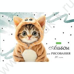 Альбом д/рисования 20л "Лапки-царапки" 5видов | Фото 3