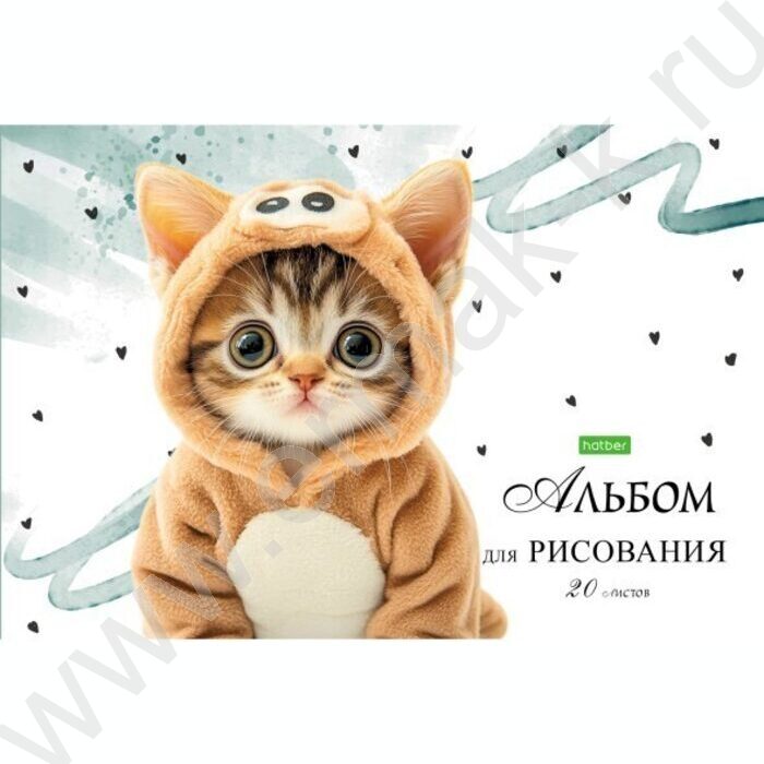 Альбом д/рисования 20л "Лапки-царапки" 5видов | Фото 3