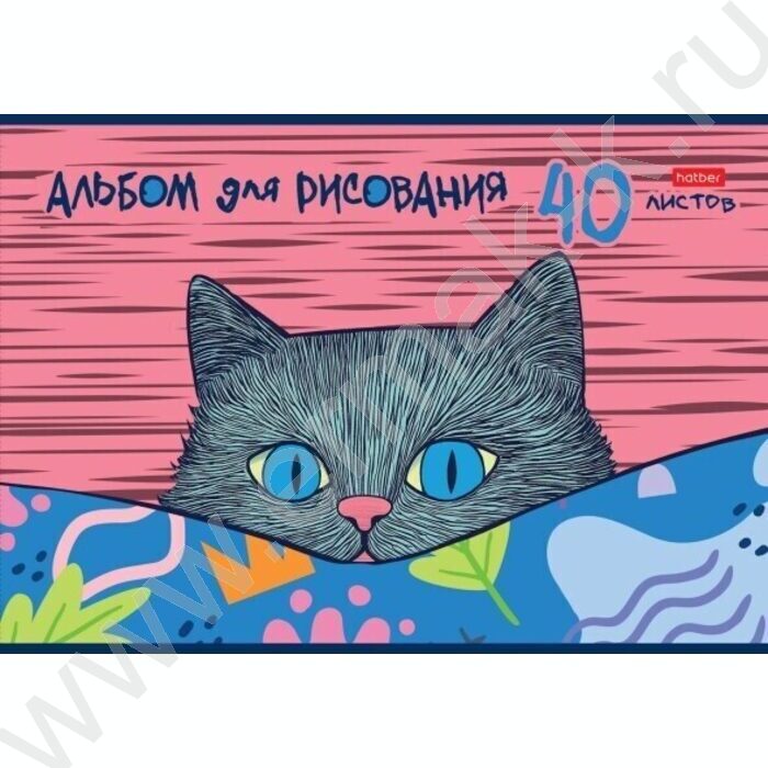 Альбом д/рисования 40л "Котофей"  5видов | Фото 1