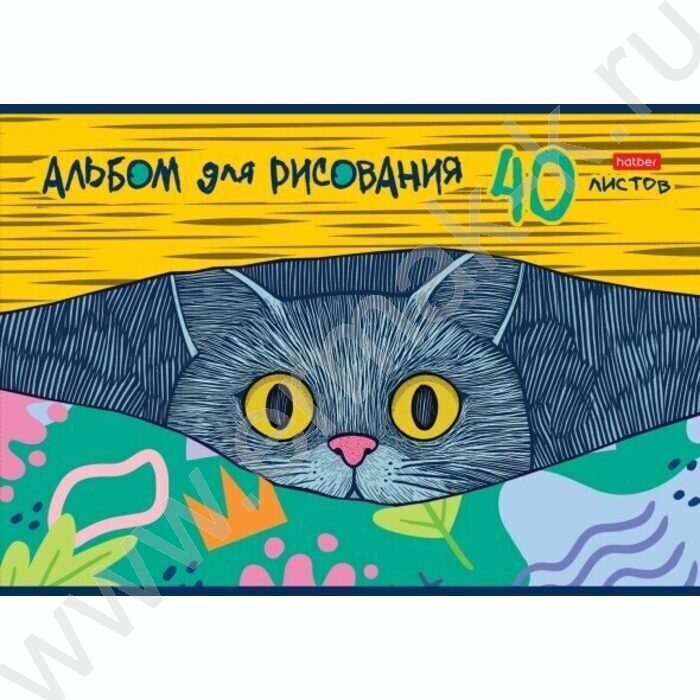 Альбом д/рисования 40л "Котофей"  5видов | Фото 2