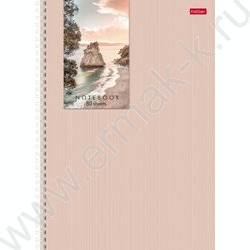 Тетрадь  80л А4 клетка /спираль /многоцветный срез/перфорация на отрыв/ "Прикосновение к природе | Фото 1