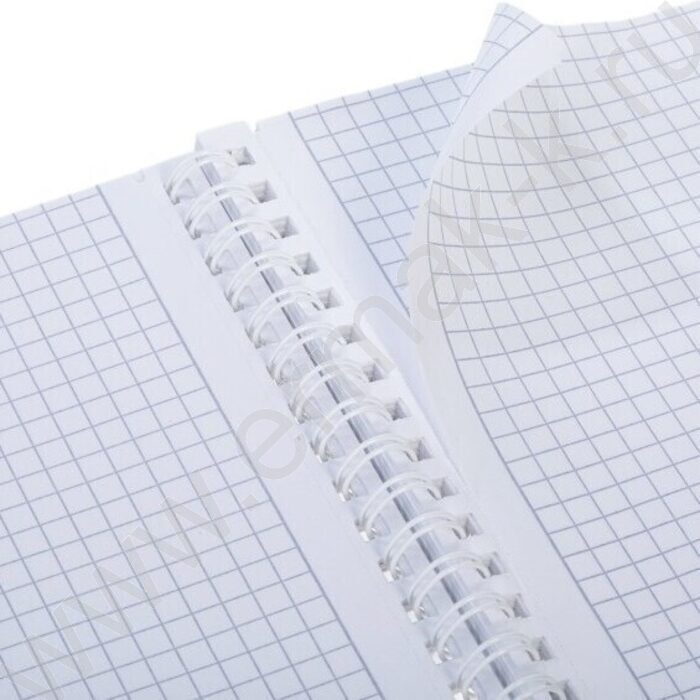 Тетрадь  80л А4 клетка /спираль /перфорация на отрыв/ "Mist" ламинация Soft-touch | Фото 5