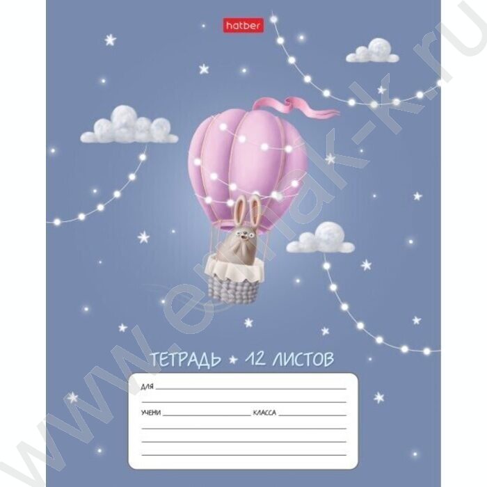 Тетрадь  12л линейка "Воздушное путешествие" 5видов | Фото 5